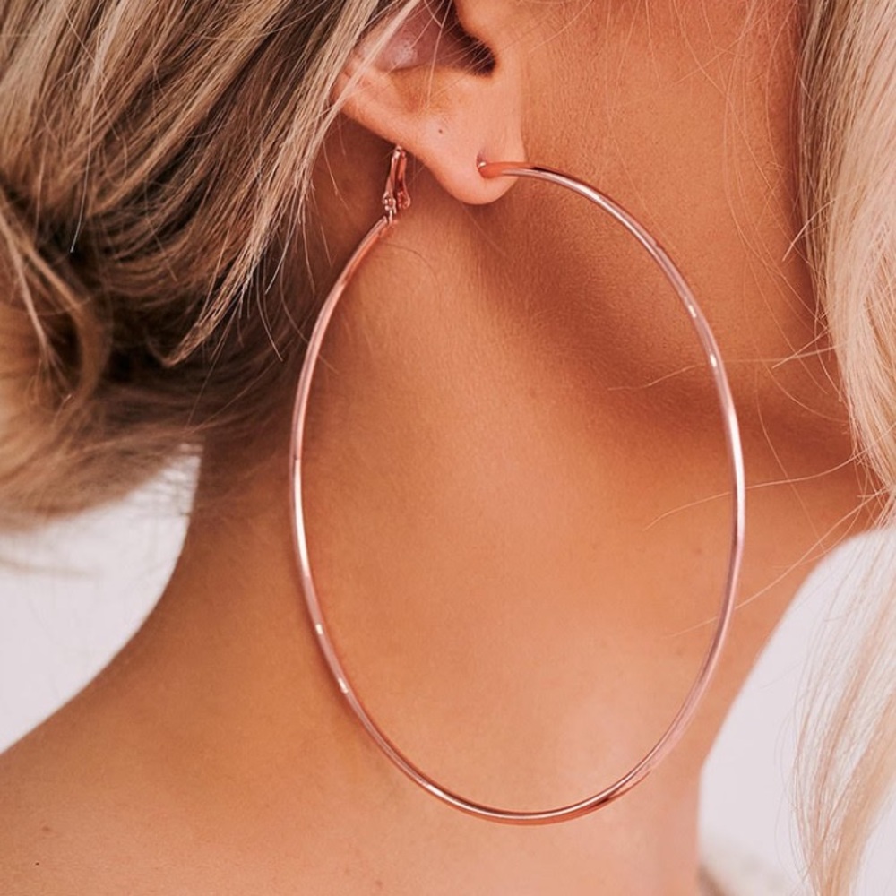 Rose Gold Oversized Hoop